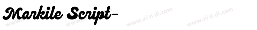 Markile Script字体转换 Markile Script字体转换